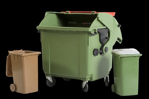 Illustration showing accessible online forms for commercial waste services in Hayes